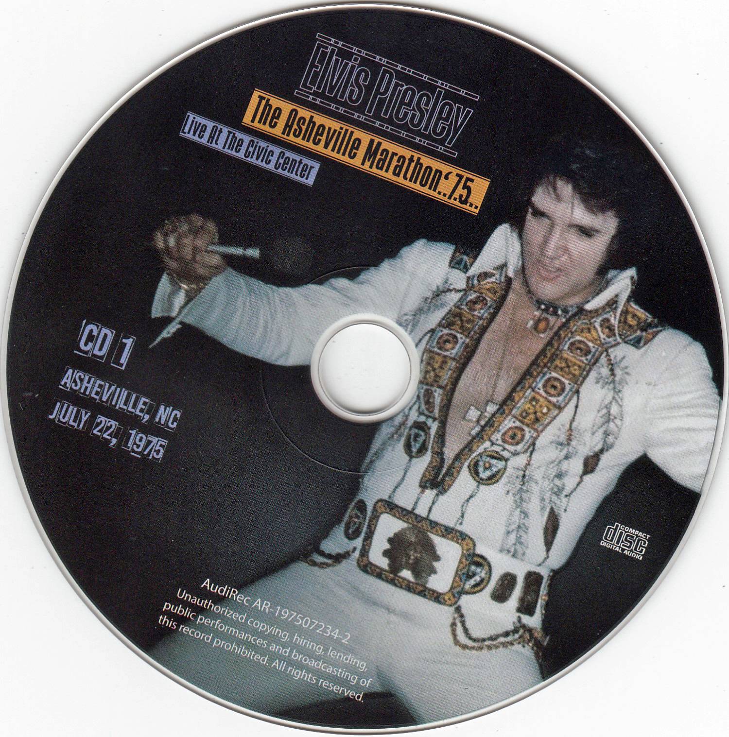 Elvis Presley The Asheville Marathon 75 : CD1